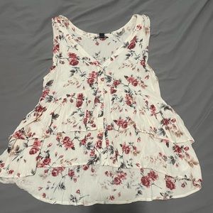 floral blouse tank top
